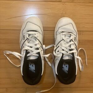 New Balance White and Black Sneakers